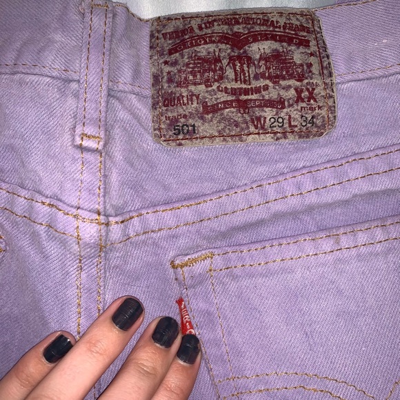 𓆉 Vintage Purple Bootleg Levi Jeans 𓆉 - Picture 5 of 7